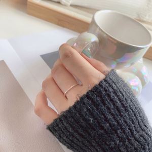 Dylam Simple Design Tiny Chic Women <b>Adjustable</b> Rhodium Plated 925 Sterling <b>Silver</b> Daily Wear Fashion Promise <b>Rings</b> - Product Image 6