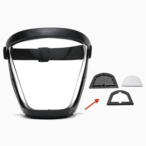 Großhandel Transparenter Vollgesichts-Schutzschirm aus Kratzfestem PC mit Antibeschlag-Filtern Spritzwasser- und Windschutz Augenschutz - Product Image 2