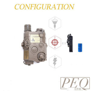 PEQ15 Boîte de chargeur à double fente à triple contrôle à visée laser extérieure haute puissance Rouge Vert Lumière blanche Illuminateur pour la chasse Tactique - Product Image 3