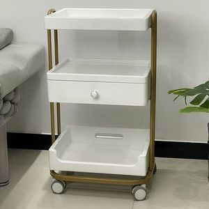 Beauty Store White <b>Tool</b> Cabinet Salon Furniture Rolling <b>Trolley</b> Cart Best-Selling <b>Trolley</b> for Salon Manicure Shelf <b>Tools</b> Rack - Product Image 6