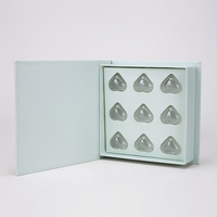 Carton de luxe en stock Boîte cadeau de bonbons avec aimant Emballage de chocolat Doublure en éponge Matériaux recyclés Laminage mat des aliments