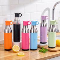 Nouvelle conception 2-en-1 : Tasse isotherme en acier inoxydable pour bière et bouteille d'eau de voyage avec paille, idéale pour la randonnée et les activités sportives en extérieur