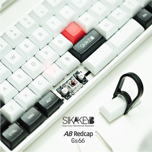 Sikakeyb Ergonomic chuyển đổi quang học màu đỏ màu đen Tùy chọn giao diện USB tốt nhất Đen thứ sáu bán bàn phím Bàn phím cơ khí - Product Image 4