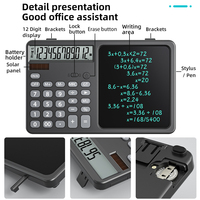 Tablette d'écriture graphique numérique LCD de 8 pouces, calculatrice multifonction avec bloc-notes pour l'école et le bureau