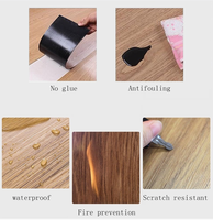 LVT Carreau de vinyle de luxe en PVC auto-adhésif imperméable à l'eau 1.5mm 2mm multicolore