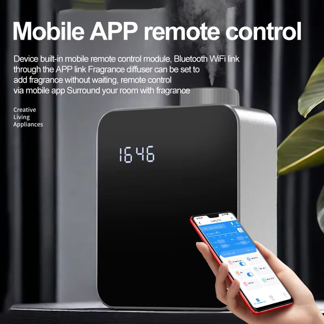 Multiple Color Aluminum Smart App Control 200ml Capacity Smart Scent Air Diffuser Fragrance Making Machine for Home Use