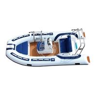 Bateau semi-rigide à double coque en V profond 480 16 pieds avec coque en aluminium pour activités de surf en extérieur