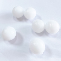 Billes en polyéthylène HDPE blanc solide de 1 pouce (25,4 mm) pour roulements