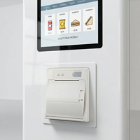 Imprimante thermique intégrée de tickets de 58 mm avec coupe-papier pour système de point de vente, distributeur automatique, guichet automatique, kiosque, interface USB/RS232/TTL, 12~24V