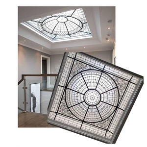 قبة زجاجية ملونة مرصعة بالكريستال مع زجاج مصقول يدويًا وفسيفساء زجاجية ملونة مصنوعة يدويًا لسقف السقف الزجاجي - Product Image 2