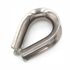 DIN6899A Wire Rope Thimble Stainless Steel Wire Rope Fittings Stainless Steel Thimble Rigging Hardware Thimble