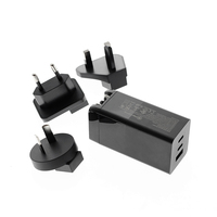 Mini taille Mini taille SAA certifié CE UL 3 ports type-c Pd 25w PPS Portable Oem Qc3.0 chargeur mobile rapide pour téléphone à charge rapide