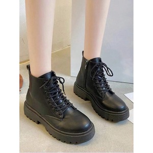 Botines Chelsea de Moda para Mujer, Botines Cómodos para Exteriores con Punta en Pico y Tacón Cuadrado Simple, Diseño Negro Liso - Product Image 5