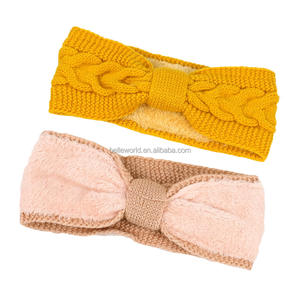 BELLEWORLD أوروبا والأمريكية الشتاء الدافئ headwer عنوان مخصص اللون صوف الأذن محبوك عقال الرياضة المارون - Product Image 6