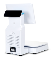 Balance de pesage AI en aluminium d'occasion avec système POS, reconnaissance automatique des étiquettes de codes-barres, modèle YueCool T18, compatible Bluetooth/Wi-Fi