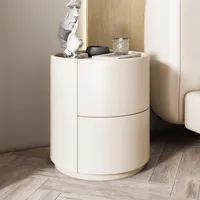 Meuble d'appoint de salon, table de chevet créative en bois massif, 2 tiroirs, nouveau meuble de rangement simple et moderne pour petite chambre à coucher