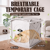 Nichoir pour chat en feutre, chauffant, couvert, portable, résistant aux griffures, isolation thermique, design moderne et élégant pour petits animaux