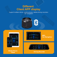 BLE-Sensor Universal TPMS para coche, dispositivo inalámbrico, 4 TPMS externos, Android, IOS, novedad de 5,0