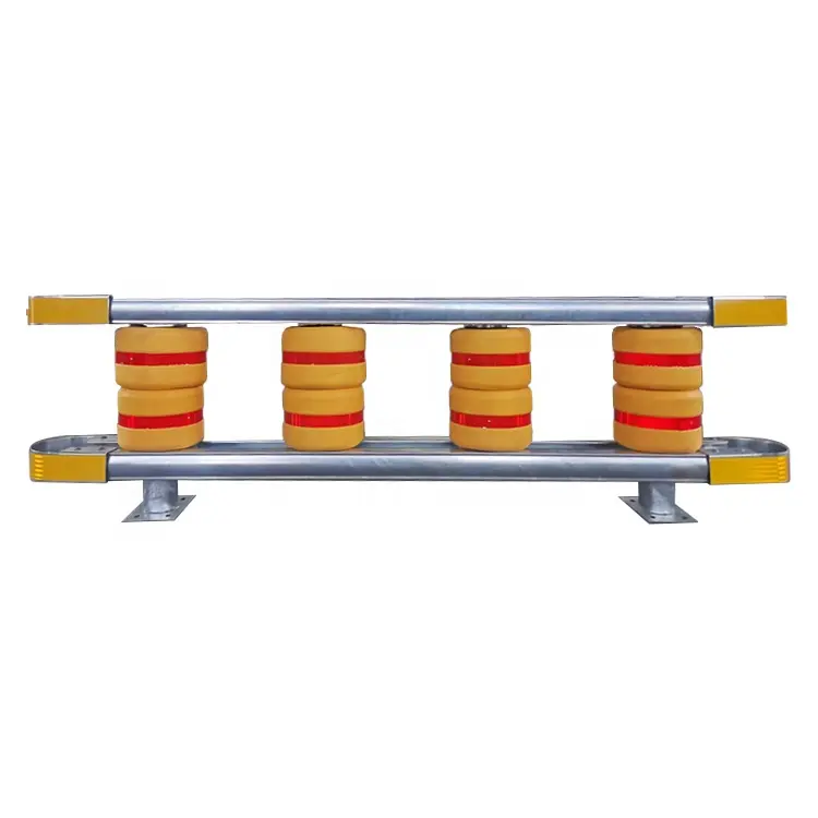 Roller Barrier Guardrail set includes accessories Anti Collision Highway Roller Guardrail EVA Roller Barrier