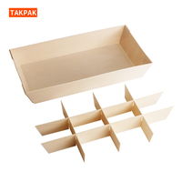 Groothandel wegwerp houten sushi verpakking doos houten lunchbox met compartimenten