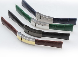 Dây đeo đồng hồ da cá sấu thật 20mm, khóa gập, dành cho Daydate, Daytona, Oyster, Submariner, GMT. - Product Image 5