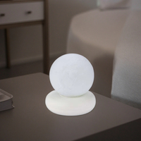 Design moderne pour la décoration de chambre, lampe rechargeable à intensité variable blanc chaud, adorable mini lampe de nuit LED en forme de lune
