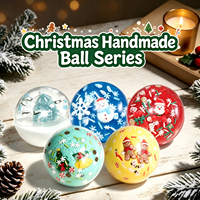 Balle sensorielle TPR Squishies Kawaii pour les fêtes de Noël, adorable et mignonne, à remontée lente, anti-stress, cadeau unisexe pour adultes CN