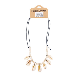 Collana con Conchiglie Naturali, Perline di Cauri, Cordino Regolabile, Stile Boho, Gioielli alla Moda - Product Image 2