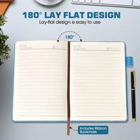 Coffret Cadeau de Noël Personnalisé : Carnet en Cuir Rigide, Porte-Stylo, Fil à Coudre, Taille et Couleur Personnalisables, Agenda 2024