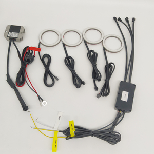 12V LED thiên thần mắt Vòng Halo Đèn pha blinker lần lượt tín hiệu ánh sáng Điều kiện Mới dòng chảy loạt Halo Nhẫn - Product Image 2