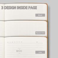 Gran oferta, cuaderno de bolsillo de cuero PU personalizado de tamaño A6 con diseño de línea de logotipo dorado, planificador de Agenda de tapa blanda