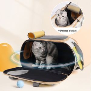 Luxury Outdoor Modern <b>Pet</b> <b>Backpack</b> Zipper Solid Pattern Durable Oxford Cloth-Foldable <b>Carrier</b> for Cats Dogs Portable Travel Bag - Product Image 5