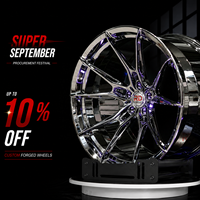 Rines Forjados Cromados Personalizados de 1 Pieza de 18 19 20 21 22 Pulgadas 5x114.3 5x112 5x130 5x120 6x139.7 para Tesla, Benz, BMW, Audi, Ford, Honda