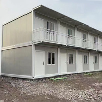 Conteneur modulaire préfabriqué mobile transfrontalier rectangulaire pour salle de réunion, dortoir de personnel et logement de chantier