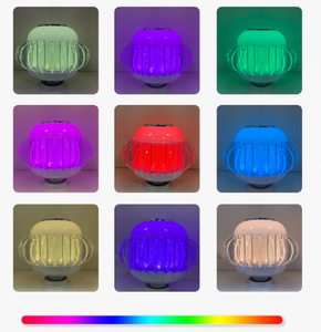 E27 bluetooth müzik kristal ampul cep kablosuz hoparlör için LED renkli işık atmosfer aydınlatma ses akıllı ses çalar - Product Image 5
