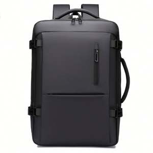 <b>Simple</b> High-End Men's Business <b>Backpack</b> with Large Capacity Waterproof Polyester Lining for Travel and Computer Storage - Product Image 6