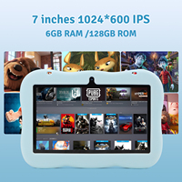 Yeni Cidea Çocuk Tableti 7 İnç Android 15.0 6GB RAM 128GB Depolama Wi-Fi Dört Çekirdekli USB-C Darbeye Dayanıklı Eğitim Cihazı