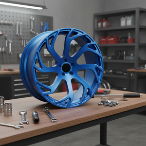 Cerchio in Lega di Alluminio Forgiato Monoblocco Personalizzato <span class=keywords><strong>SS18</strong></span> 19 20 Pollici Hyper Black Deep Dish 5x114.3 per Modifica Auto A4L Q5 Q7 - Product Image 3