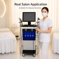 Machine d'hydrodermabrasion en gros 14 en 1, appareil de rajeunissement cutané par jet d'oxygène et peeling aquatique pour salon de beauté et spa