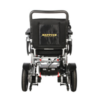 Roues en aluminium portables fauteuil roulant électrique avec la conception pliable de batterie Li-ion approuvée par la compagnie aérienne