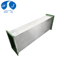 Tuyau de cheminée en acier inoxydable rectangulaire carré de haute qualité au prix d'usine, conduit d'air