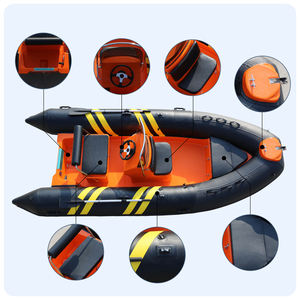 <span class=keywords><strong>Bateau</strong></span> de ski nautique pliable et stable en fibre de verre Qingdao Haohai Sailing avec logo personnalisé, RIB430A, 5 places - Product Image 6