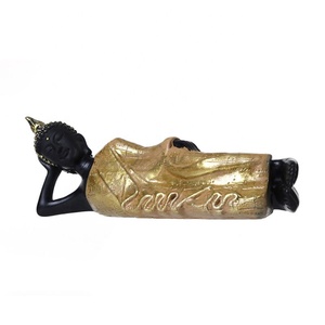 Al por mayor personalizado acostado artículos religiosos resina plata estatuas de Buda - Product Image 1