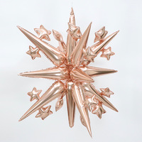 Vente en gros 42 pouces 4D une pièce explosion étoile feuille ballon en forme de goutte d'eau mariage fête d'anniversaire décoration de noël
