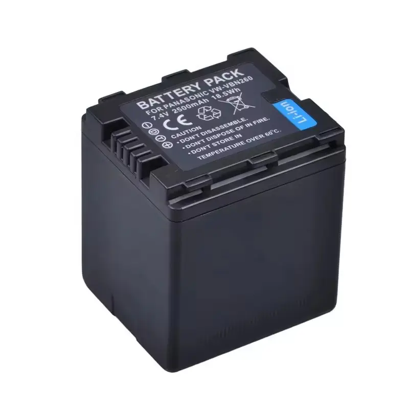 VW-VBN260 batteria della fotocamera 2500mAh adatto per panonic HC-X800 X810 x 900x900x910x920x920m HDC-HS900