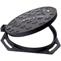 OEM D400 EN 124 Drainage routier en fonte ductile couvercle de trou d'homme utilisé couvercles de trou d'homme d'égout avec cadre