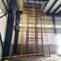 VRC Automatisierter Zwischengeschoss-Fracht-Aufzug PLC Vertikaler Materiallift 3000kg Tragfähigkeit Hydraulischer Antrieb für Intelligente Sortierhubs