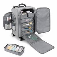 Trousse de Maquillage Professionnelle Portable, Valise de Voyage pour Cosmétiques et Accessoires, Boîte de Rangement de Beauté avec Poignée