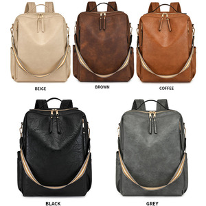 <span class=keywords><strong>Sac</strong></span> <span class=keywords><strong>à</strong></span> <span class=keywords><strong>dos</strong></span> pour femmes de style <span class=keywords><strong>vintage</strong></span> avec plusieurs compartiments, pour le travail et les loisirs, grand <span class=keywords><strong>sac</strong></span> <span class=keywords><strong>à</strong></span> <span class=keywords><strong>dos</strong></span> en <span class=keywords><strong>cuir</strong></span> PU - Product Image 2