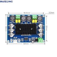 Carte d'amplificateur numérique haute puissance XH-M543, module d'amplificateur audio, classe D, double canal, 2 * 120w